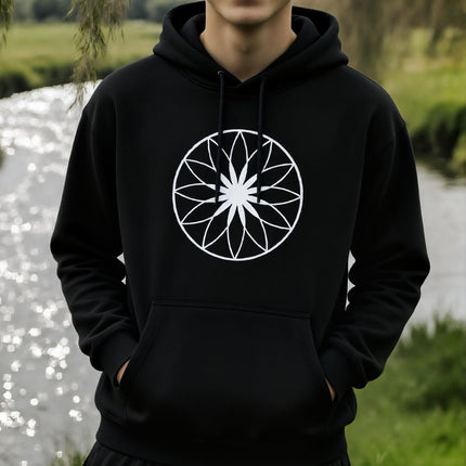 Lotus of Life Hoodie | Sacred Geometry Graphic Unisex Pullover V1