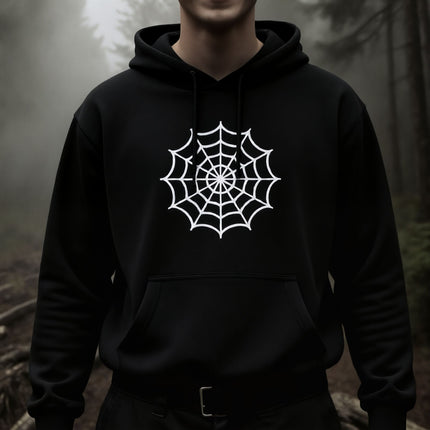 Spider Web Hoodie | Unisex Gothic Pullover V1
