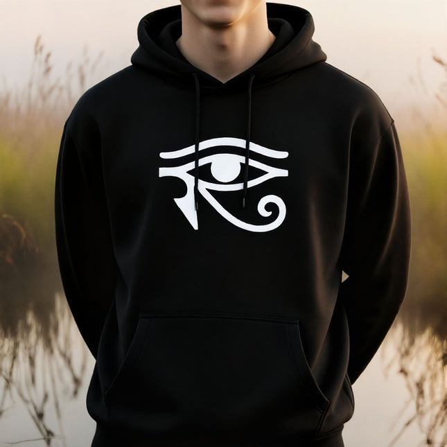 Eye of Horus Symbol Hoodie | Ancient Egyptian Mythology Unisex Pullover V1