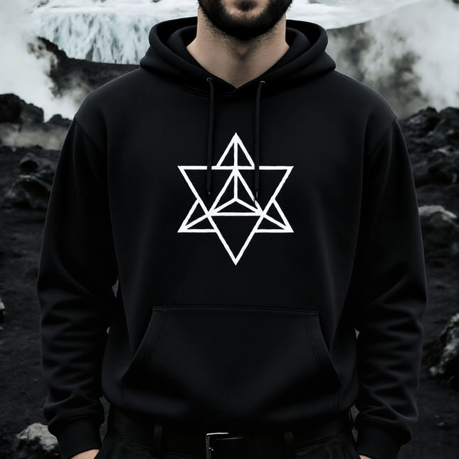 Merkaba Graphic Hoodie | Sacred Geometry Unisex Pullover V1