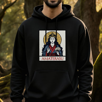 Amaterasu Japanese Sun Goddess Hoodie | Shinto Mythology Fan Unisex Pullover V1