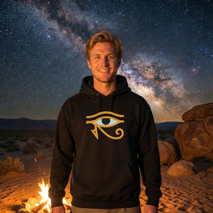 Eye of Horus Hoodie | Ancient Egyptian Graphic Unisex Pullover V3