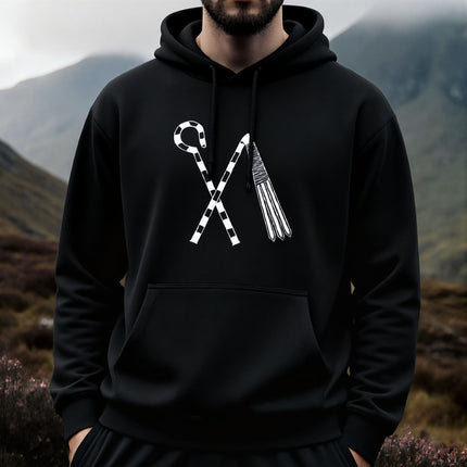 Crook & Flail Hoodie | Ancient Egyptian Pharaoh Osiris Unisex Pullover V1