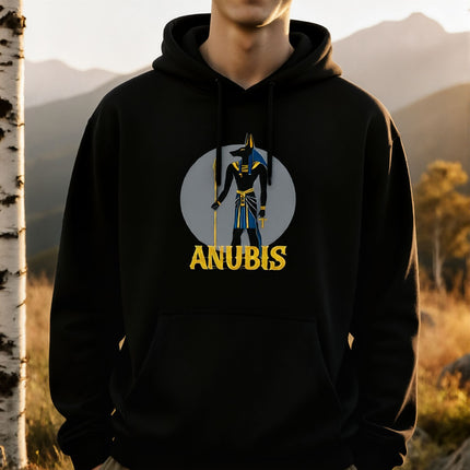 Anubis Egyptian Mythology Hoodie | Ancient God Graphic Unisex Pullover V3