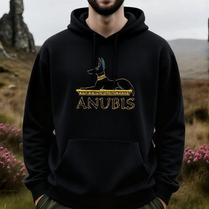 Anubis Hoodie | Egyptian Mythology Jackal God Unisex Pullover V5