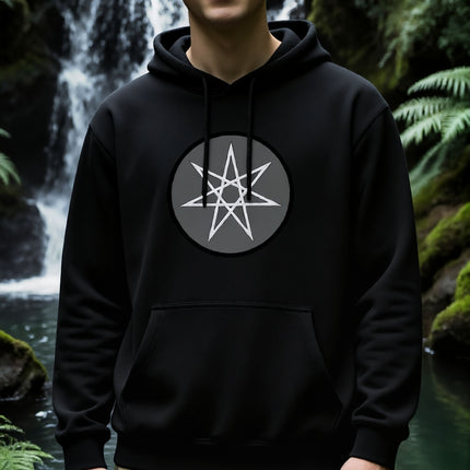 Sacred Geometry Octagram Hoodie | Unisex Graphic Pullover V2