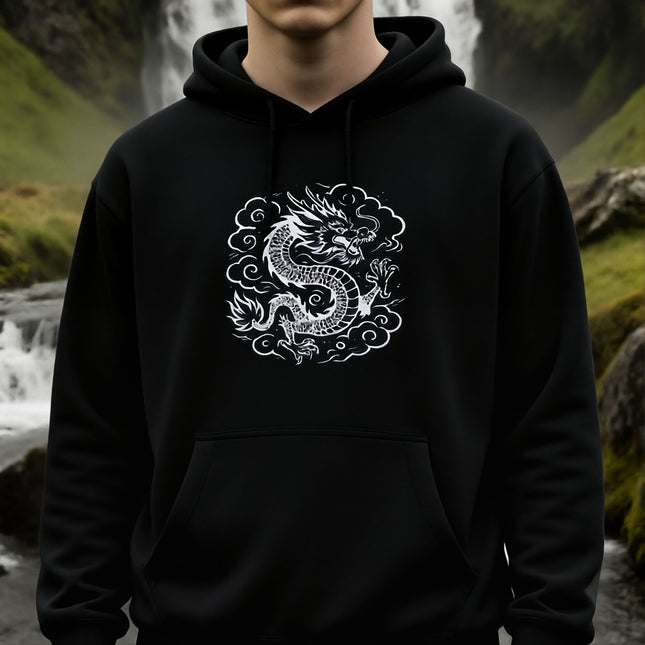 Chinese Dragon Hoodie | Unisex Asian Serpent Pullover V1