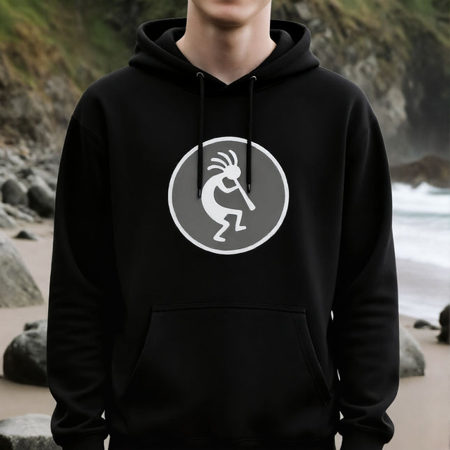 Native American Kokopelli Hoodie | Unisex Flute Player Pullover V2