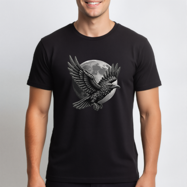 Raven Moon Graphic T-Shirt | Norse Mythology Tee | V15