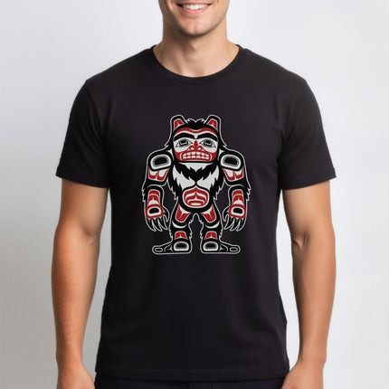Bigfoot Sasquatch T-Shirt | Northwest Coast Indigenous Art Tee