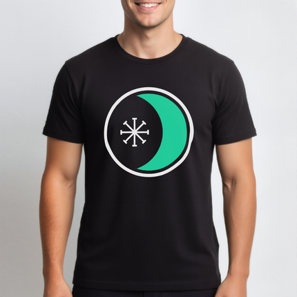 Seax Wicca Symbol Crescent Moon T-Shirt | Pagan Witchcraft Tee | Shirt