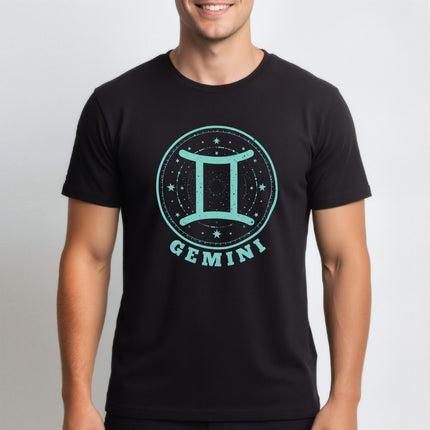 Gemini Zodiac Sign T-Shirt | Astrology Symbol Horoscope Tee | V5