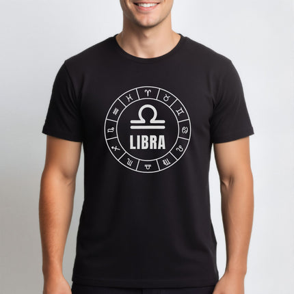 Libra Zodiac Sign Astrology T-Shirt | Symbolic Design Unisex Tee | V7