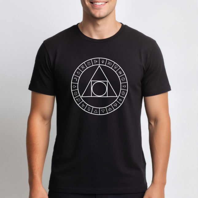 Philosopher's Stone Alchemy Symbols T-Shirt | Unisex Sacred Geometry Tee V1