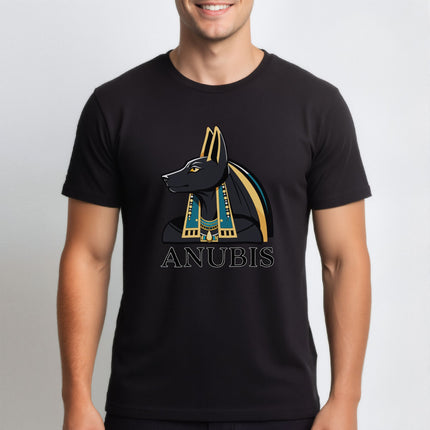 Anubis Egyptian God T-Shirt | Ancient Egypt Graphic and Text Tee | V3