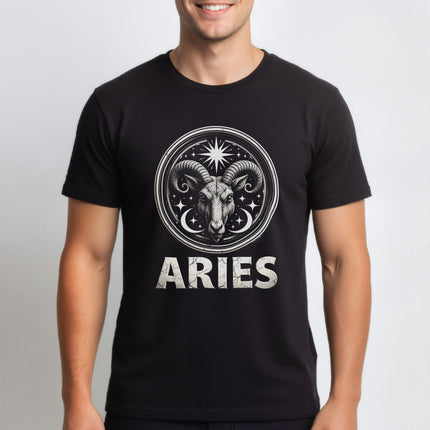 Aries Zodiac Astrology Sign T-Shirt | Horoscope Ram Tee | V8