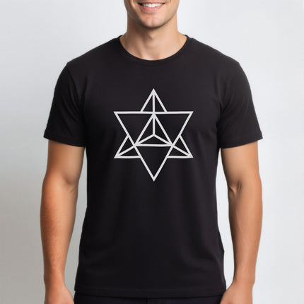 Merkaba Sacred Geometry T-Shirt | Mystical Symbolic Unisex Tee | V2
