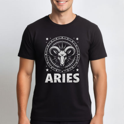 Aries Zodiac Sign T-Shirt | Astrology Ram Tee | V7