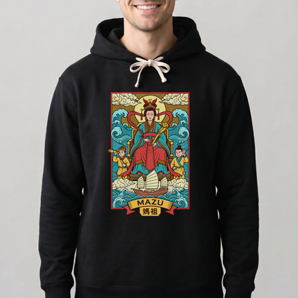 Mazu 媽祖 Chinese Sea Goddess Hoodie | Traditional Art Mythology Sweatshirt