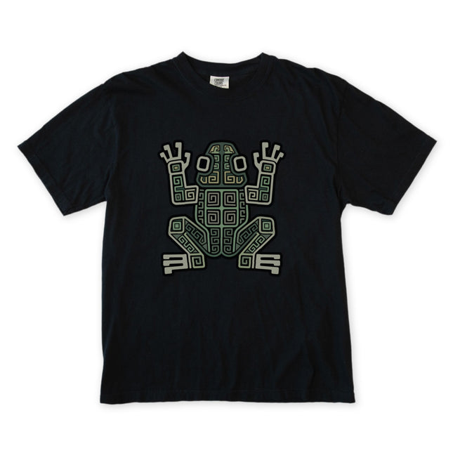 Ancient Mayan Frog Geometric Symbol T-Shirt | Tribal Art Tee | Comfort Colors