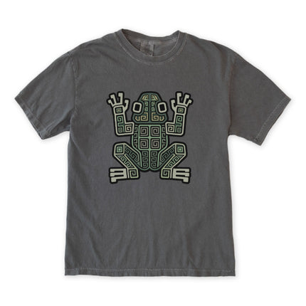 Ancient Mayan Frog Geometric Symbol T-Shirt | Tribal Art Tee | Comfort Colors