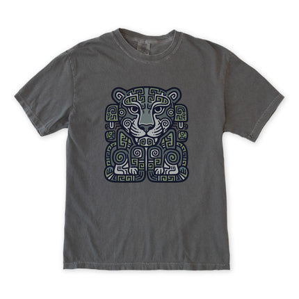 Mayan Jaguar T-Shirt | Ancient Mesoamerican Tribal Art Graphic Tee Shirt