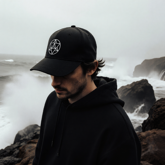 Merkaba Sacred Geometry Embroidered Hat V2