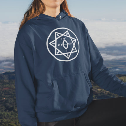Star of Babalon Hoodie | Thelemic Seal Graphic Unisex Pullover | V2