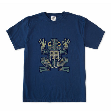 Ancient Mayan Frog Geometric Symbol T-Shirt | Tribal Art Tee | Comfort Colors