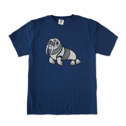 Inuit Walrus Graphic T-Shirt | Arctic Indigenous Symbol Tee | Comfort Colors