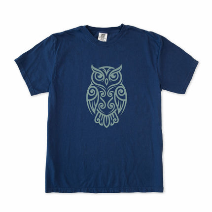 Tribal Owl T-Shirt | Intricate Celtic Knot Wisdom Unisex Unisex Tee Shirt
