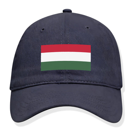 Red white green Hungarian flag baseball cap.