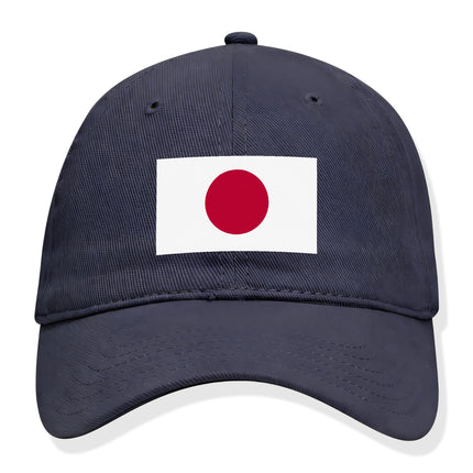 Dark blue baseball cap featuring the Japanese flag (Hinomaru) design.