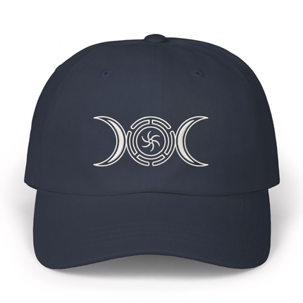 Occult Hekate's Wheel Triple Moon Hat V2