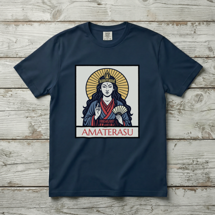 Amaterasu Sun Goddess Japanese Mythology Graphic T-Shirt, Unisex Graphic Tee V1