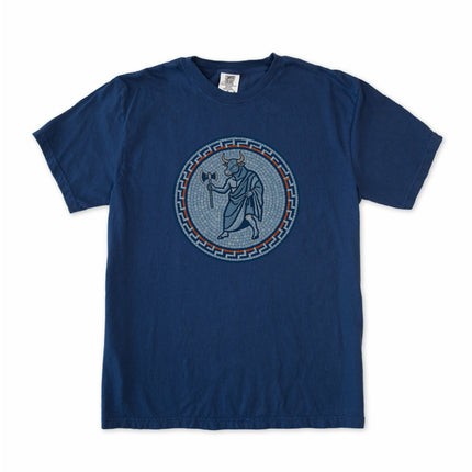 Greek Minotaur Mosaic T-Shirt | Mythology Labyrinth Axe Tee | Comfort Colors