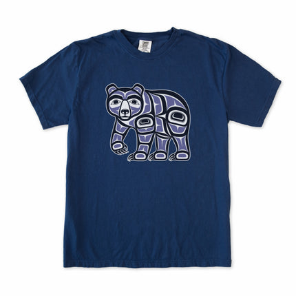 Haida Bear Indigenous art graphic tee shirt featuring Pacific Northwest Coast design.