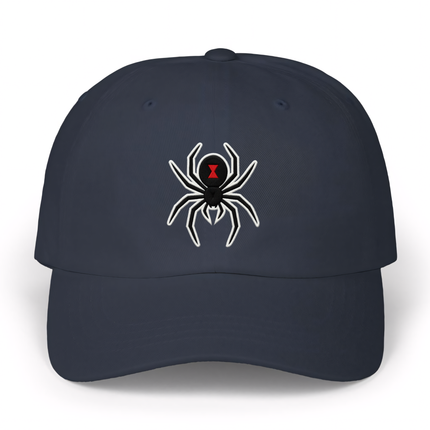 Black Widow Spider Hat |  Embroidered Baseball Cap