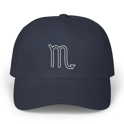 Scorpio Outline Hat | Embroidered Zodiac Sign Baseball Cap