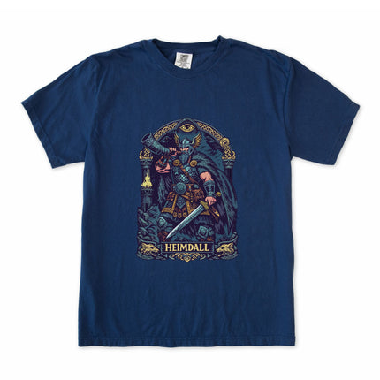 Heimdall Norse God Viking T-Shirt | Gjallarhorn Mythology Graphic Unisex Tee