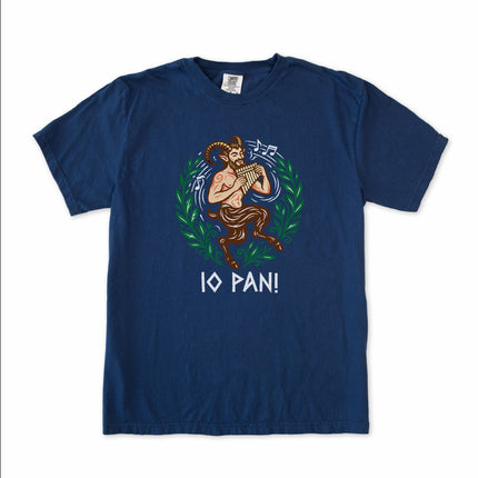 IO PAN T-Shirt | Greek God Mythology Pan Flute Satyr Pagan | Comfort Colors Tee