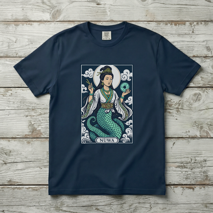 Nüwa Serpent Goddess T-Shirt | Chinese Mythology Mythical Graphic | V1
