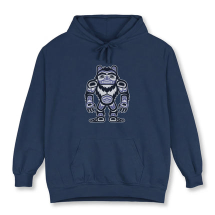 Haida Sasquatch Hoodie | Bigfoot First Nations Art Unisex Pullover Hoodie