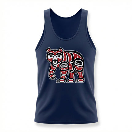 Formline art bear graphic featuring Northwest Coast indigenous tribal design.