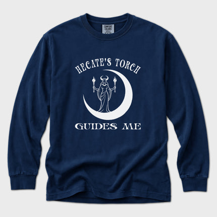 Hecate's Torch Guides Me Long Sleeve T-Shirt | Greek Goddess Art