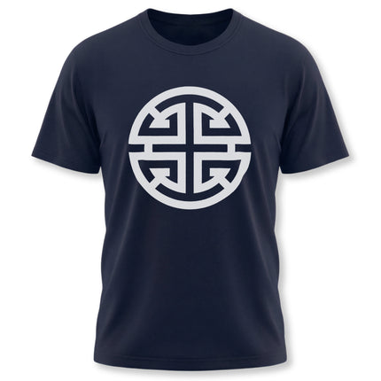 Unisex t-shirt featuring the Chinese Lu symbol for prosperity and good fortune.