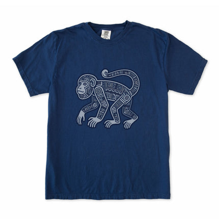 Mayan Monkey T-Shirt | Tribal Geometric Symbol Ancient Art Unisex Tee Shirt