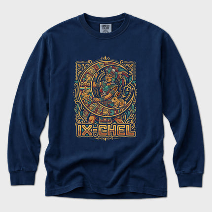 Ix Chel Maya Goddess Long Sleeve T-Shirt | Mesoamerican Graphic Tee