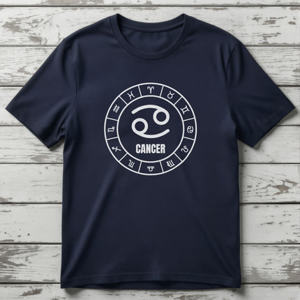 Cancer Astrology Sign T-Shirt | Zodiac Symbol Unisex Tee | V1