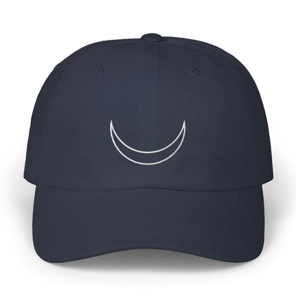 Crescent Moon Baseball Cap | Lunar Celestial Symbol Embroidered Hat